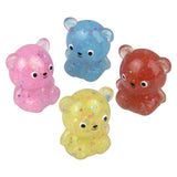 Squish Sticky Glitter Bear (12 Pc Display)