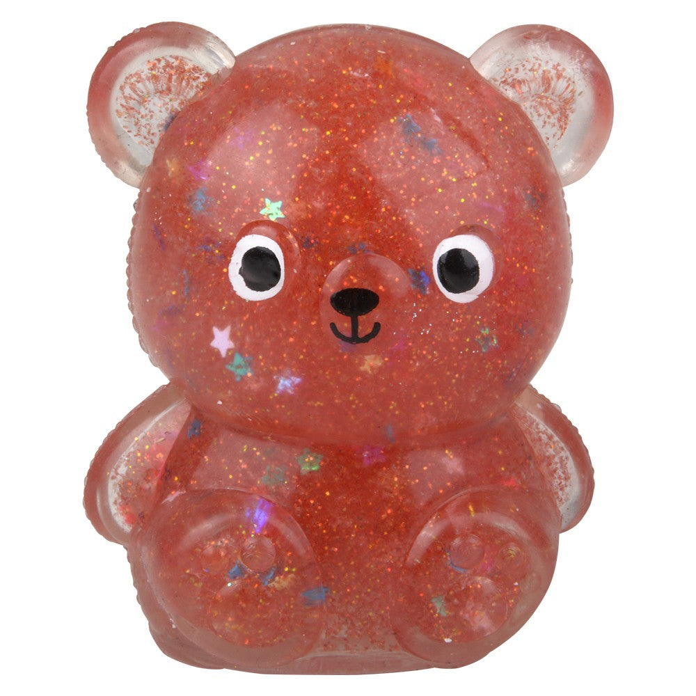 Squish Sticky Glitter Bear (12 Pc Display)