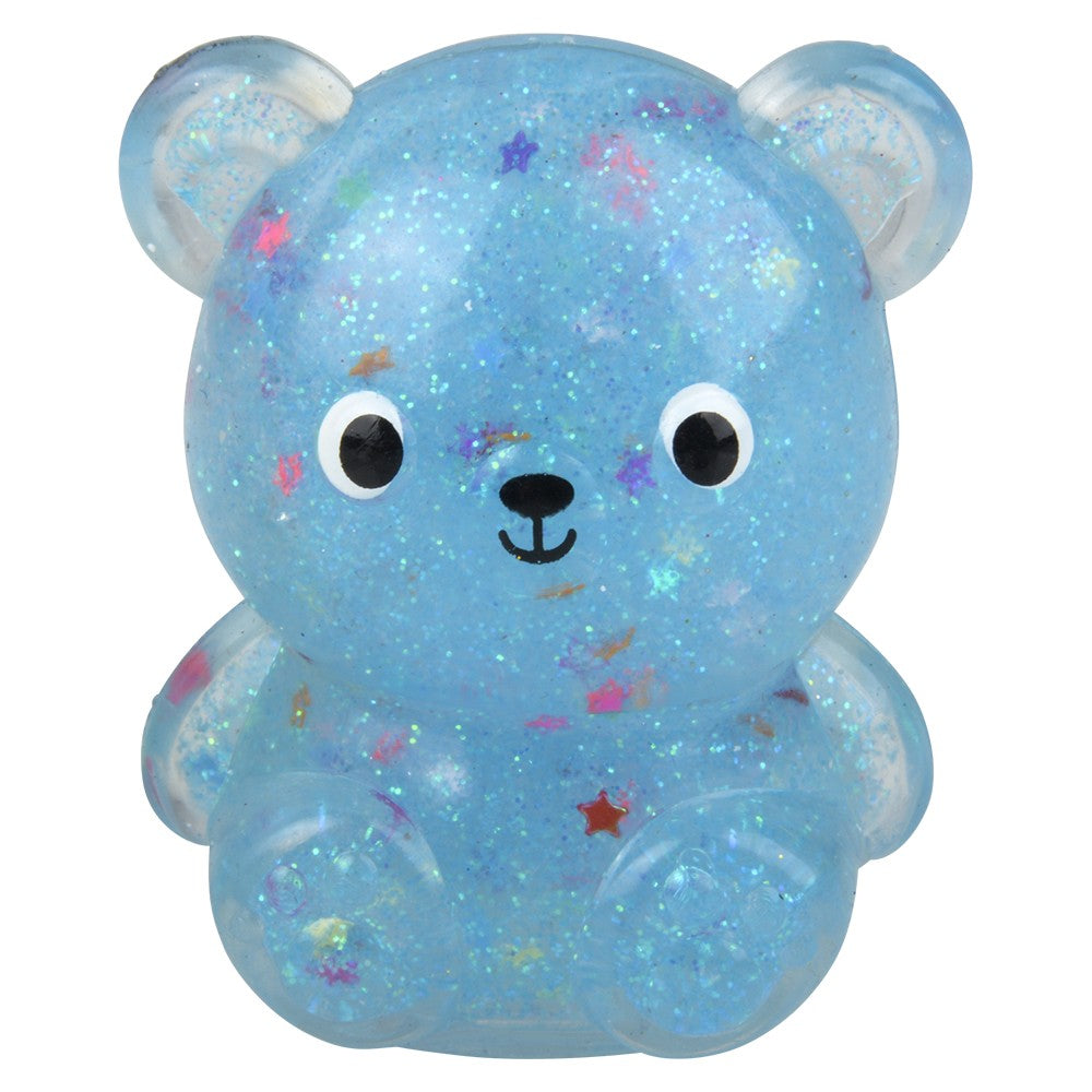 Squish Sticky Glitter Bear (12 Pc Display)