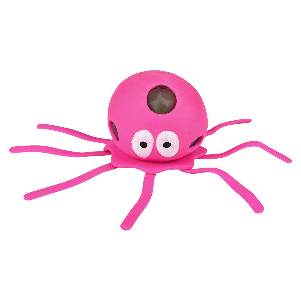 Squish And Stretch Beaded Octopus (12 Pc Display)