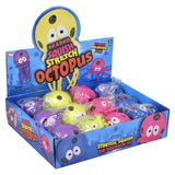 Squish And Stretch Beaded Octopus (12 Pc Display)