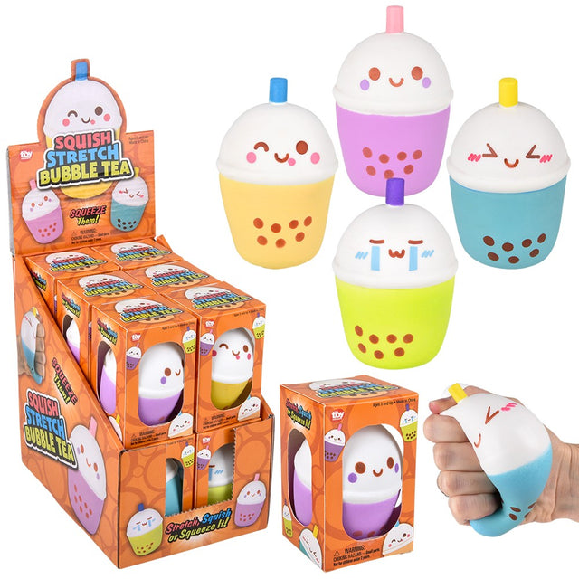 Bubble Tea Squish And Stretch Toy (12 Pc Display)