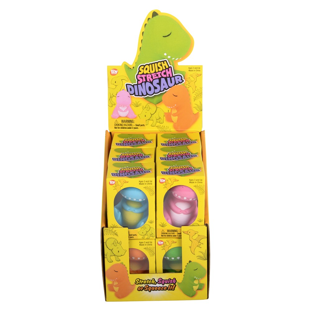 Squish And Stretch Dinosaur (1 DZ)