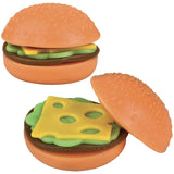 Squish And Stretch Hamburger (12 Pc Display)