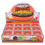 Squish And Stretch Hamburger (12 Pc Display)