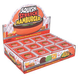Squish And Stretch Hamburger (12 Pc Display)