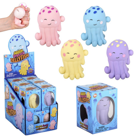 Squish And Stretch Jelly Fish (1 DZ)
