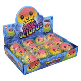 Squish and Stretch Rainbow Octopus (12 Pc Display)