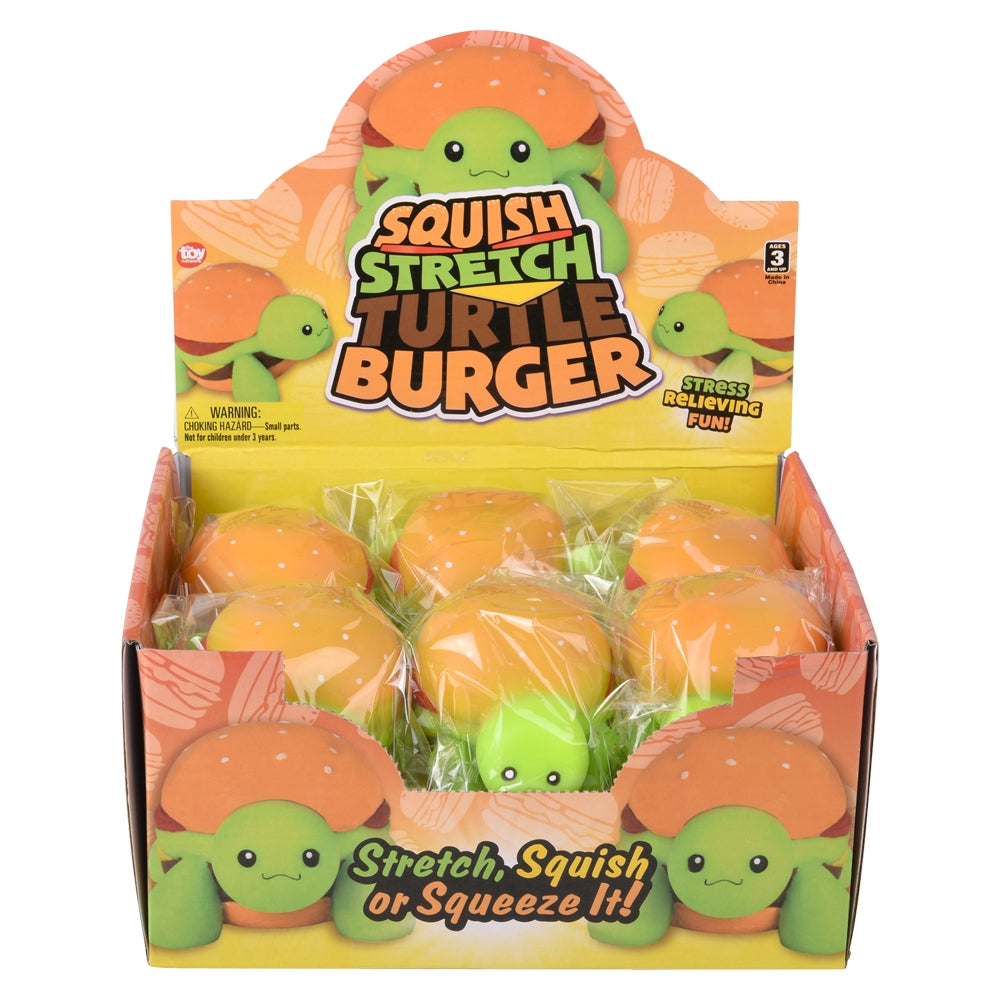 Squish and Stretch Turtle Burger (12 Pc Display)