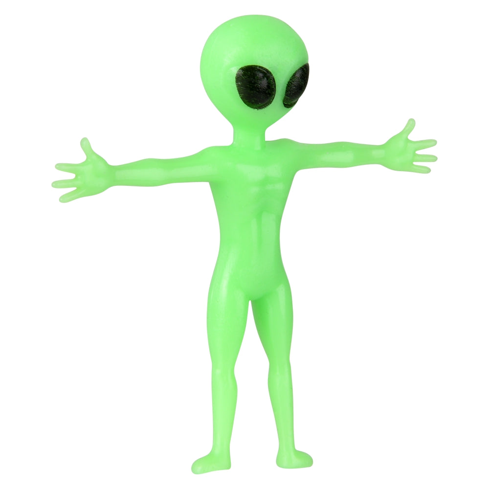Glow In Dark Stretchy Alien (48 Count Display)