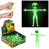 Glow In Dark Stretchy Alien (48 Count Display)