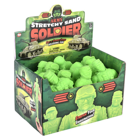 Stretchy Sand Toy Soldier (12 PC Display)