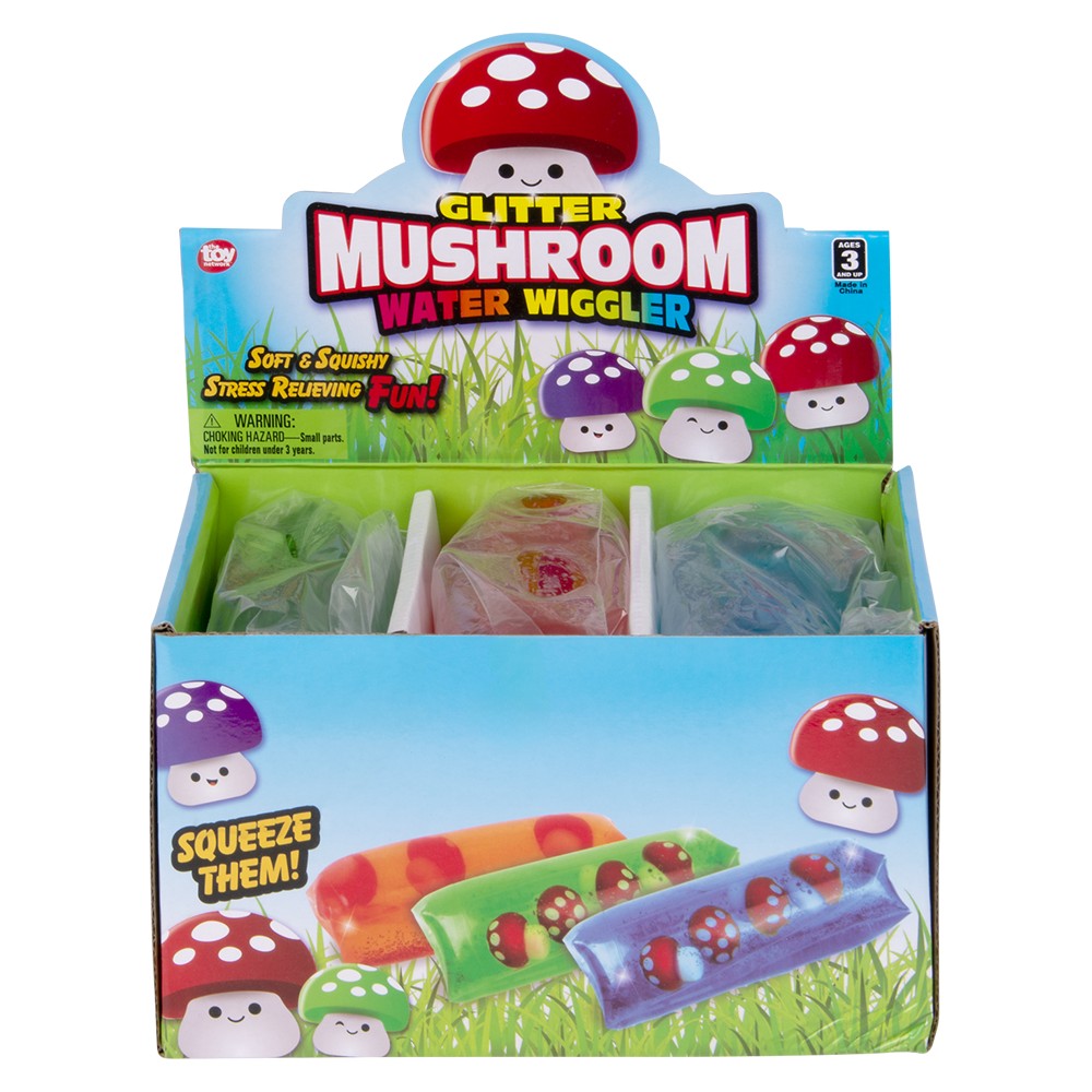 Mushroom Water Wiggler 5" (6 Pc Display)