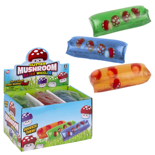 Mushroom Water Wiggler 5" (6 Pc Display)