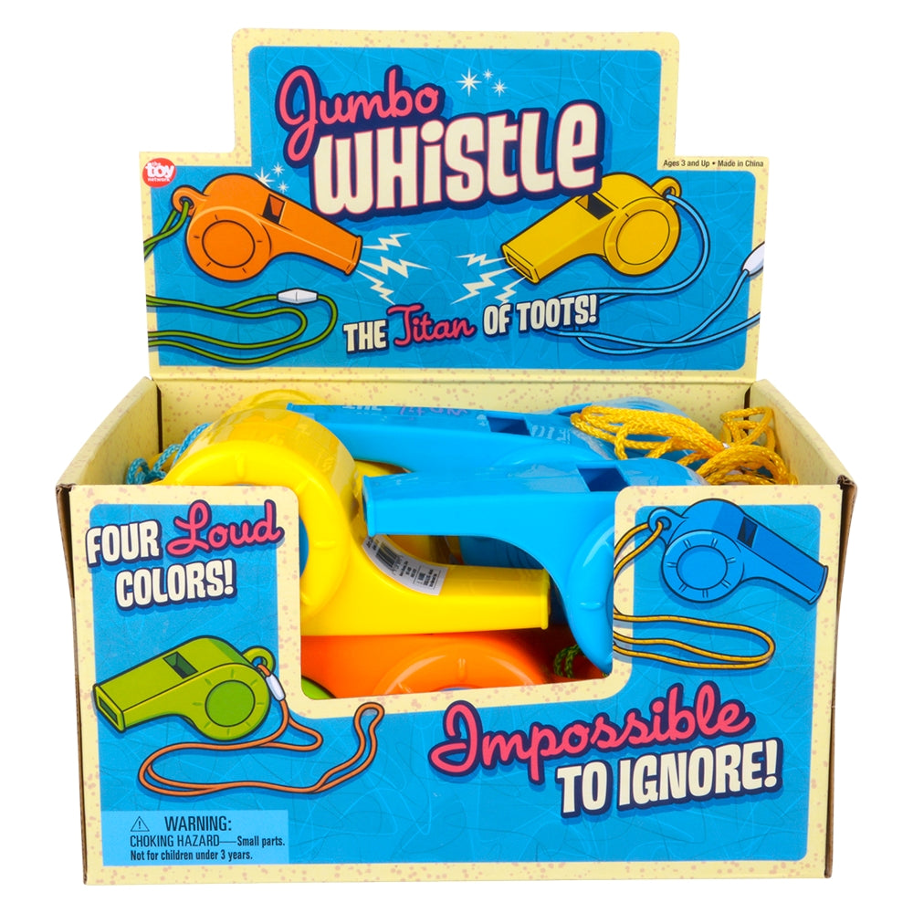 Jumbo Novelty Whistle (12 Pc Display)