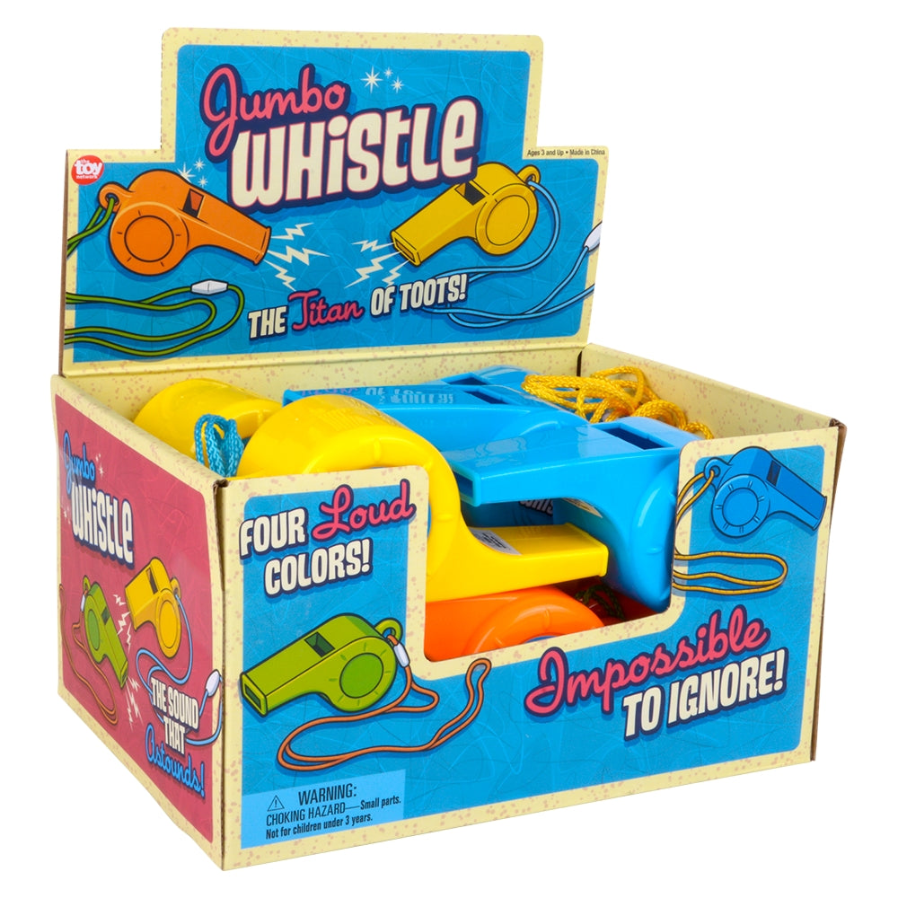 Jumbo Novelty Whistle (12 Pc Display)