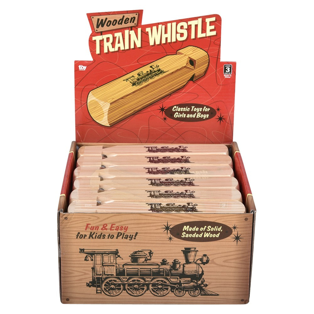 Wooden Train Whistle 7.5" (1 DSP)