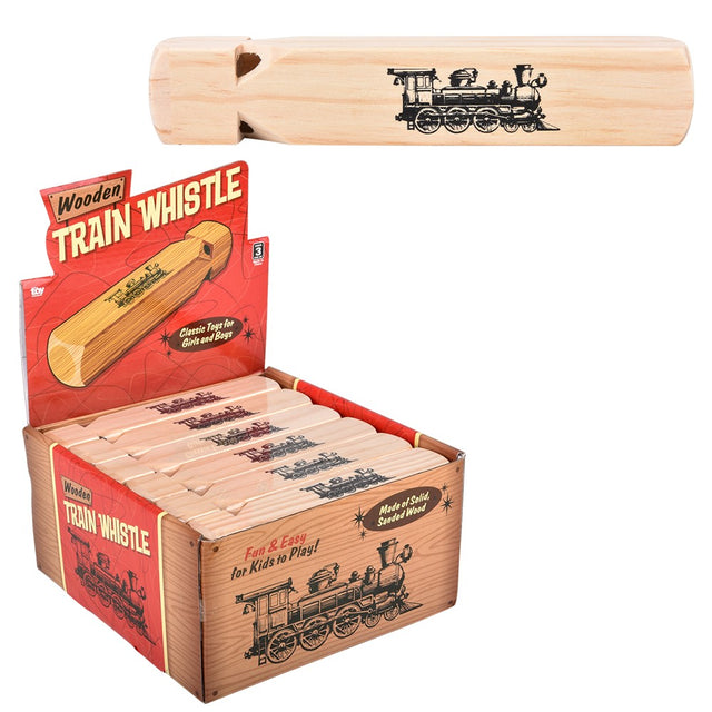 Wooden Train Whistle 7.5" (1 DSP)