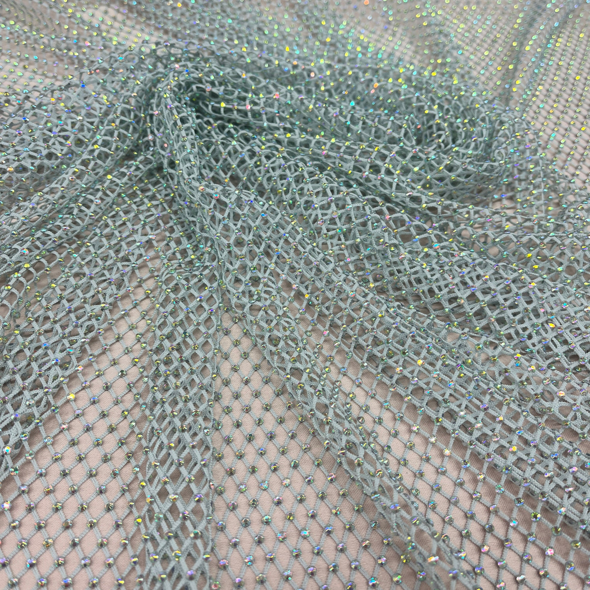 Diamond Fishnet 4-Way Stretch Fabric