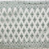 Beaded 3D Floral Lace Mesh