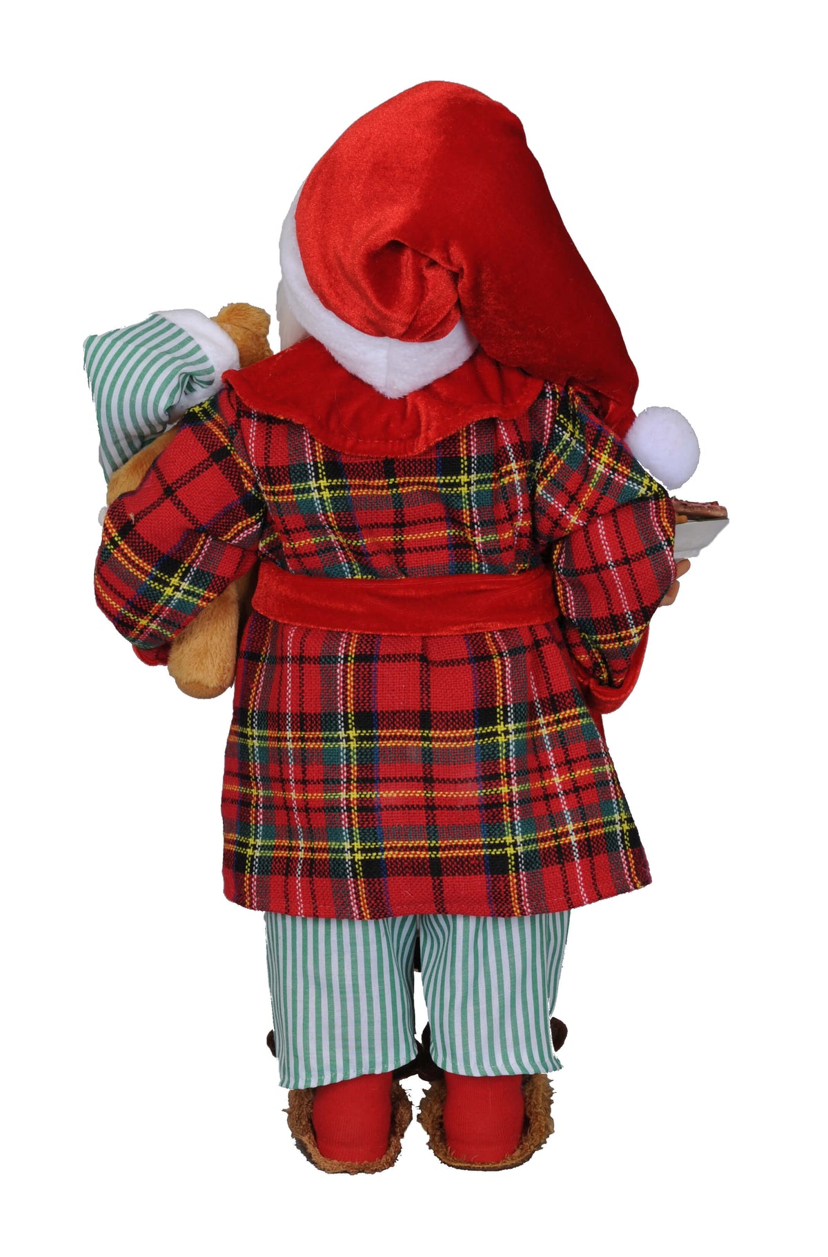 17" Karen Didion Milk & Cookies Santa