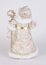 Lighted Gold Royale Santa