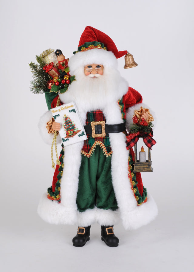 20" Lighted Christmas Stories Santa