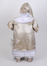 Lighted White Elegance Santa