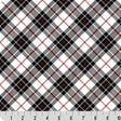 Black Plaid Cloud Cuddle Fabric 58/60"