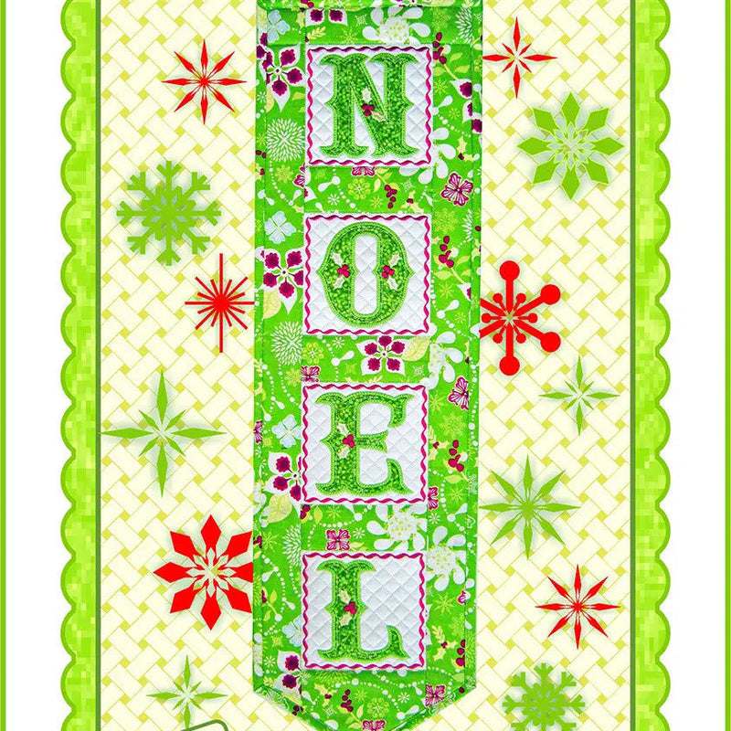 Machine Embroidery Noel Wall Hanging Pattern