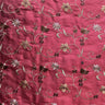 Cellini Silk Fabric - Floral Embroidered, 54" Width (1 Yard)