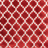 Central Geometric Chenille Cut Velvet Fabric - Geometric Diamond Pattern, 55" Width (1 Yard)