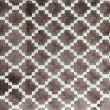 Central Geometric Chenille Cut Velvet Fabric - Geometric Diamond Pattern, 55" Width (1 Yard)