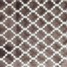 Central Geometric Chenille Cut Velvet Fabric - Geometric Diamond Pattern, 55" Width (1 Yard)