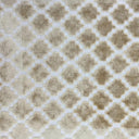 Central Geometric Chenille Cut Velvet Fabric - Geometric Diamond Pattern, 55" Width (1 Yard)