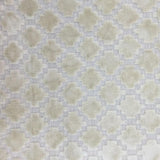 Central Geometric Chenille Cut Velvet Fabric - Geometric Diamond Pattern, 55" Width (1 Yard)