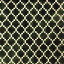 Central Geometric Chenille Cut Velvet Fabric - Geometric Diamond Pattern, 55" Width (1 Yard)
