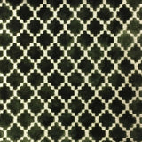 Central Geometric Chenille Cut Velvet Fabric - Geometric Diamond Pattern, 55" Width (1 Yard)