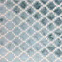 Central Geometric Chenille Cut Velvet Fabric - Geometric Diamond Pattern, 55" Width (1 Yard)