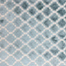 Central Geometric Chenille Cut Velvet Fabric - Geometric Diamond Pattern, 55" Width (1 Yard)