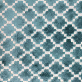 Central Geometric Chenille Cut Velvet Fabric - Geometric Diamond Pattern, 55" Width (1 Yard)
