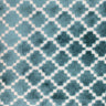 Central Geometric Chenille Cut Velvet Fabric - Geometric Diamond Pattern, 55" Width (1 Yard)