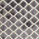 Central Geometric Chenille Cut Velvet Fabric - Geometric Diamond Pattern, 55" Width (1 Yard)