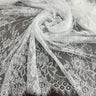 3 Yards Chantilly Embroidered Lace Fabric with Eyelash Scallop