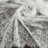 Embroidered Chantilly Lace with Eyelash Scallop