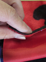 Purple/Black Velboa Faux Fur Fabric by the Yard