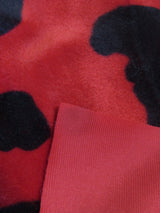 Purple/Black Velboa Faux Fur Fabric by the Yard
