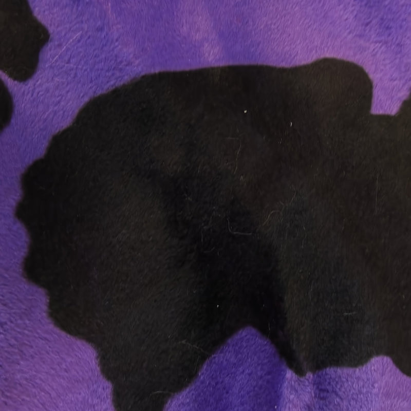 Purple/Black Velboa Faux Fur Fabric by the Yard