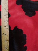Black/White Velboa Cow Animal Short Pile Fabric