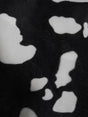 Black/White Velboa Cow Animal Short Pile Fabric